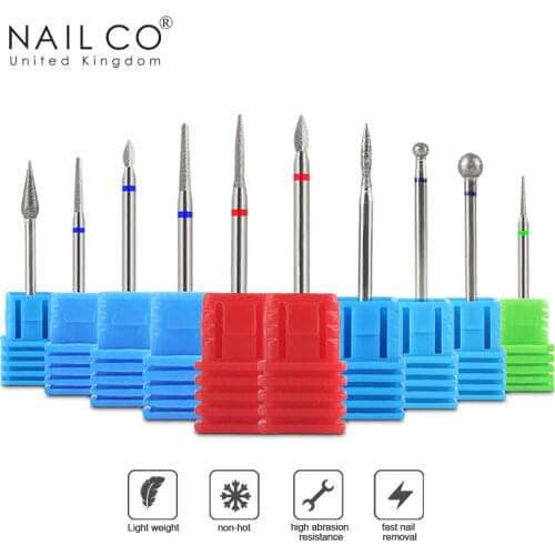Grinding Bits Accesories For Gel Nail Polish Manicure Grinding Head Best Diamond Burrs UV Nails Art Tool Shank Carving Polishing