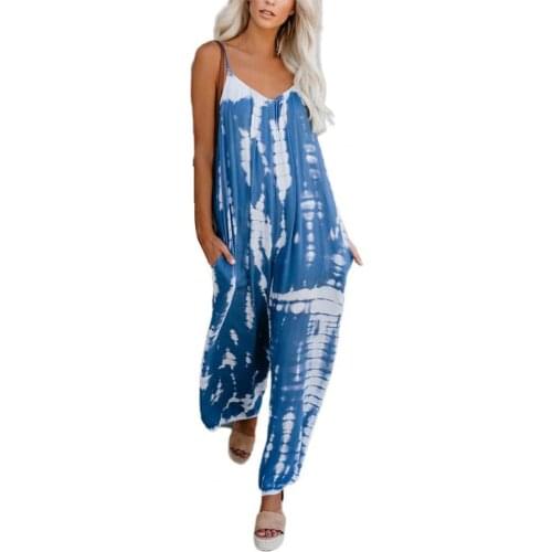 2021 New women jumpsuits cargo pants loose Long wide leg playsuits pants thin female bodysuits High Quality Sleeveless clothing