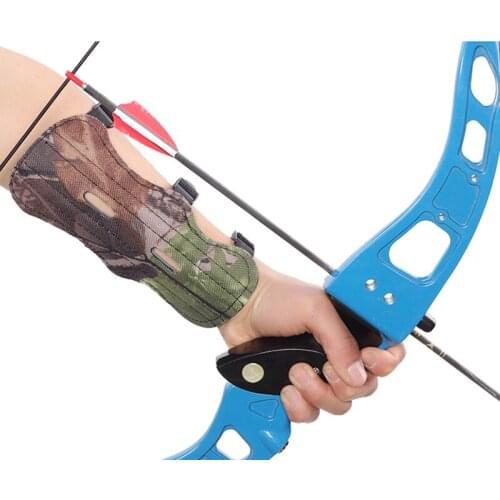 New Archery Bow 3-Strap Camo Arm Guard Protection Forearm Hunting Target Shooting for Outdoor Sports
