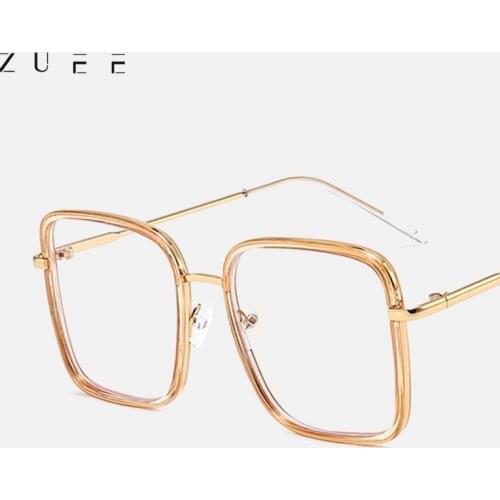 Big Frame Square Anti-blue Light Glasses Frame Oversized Computer Eyewear Frame For Women&Men Square Optical Glasses Eyeglasses