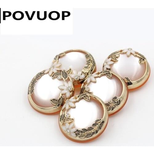 POVUOP Wool coat outerwear button marten velvet overcoat button big measurement buttons 26mm/34mm/38mm
