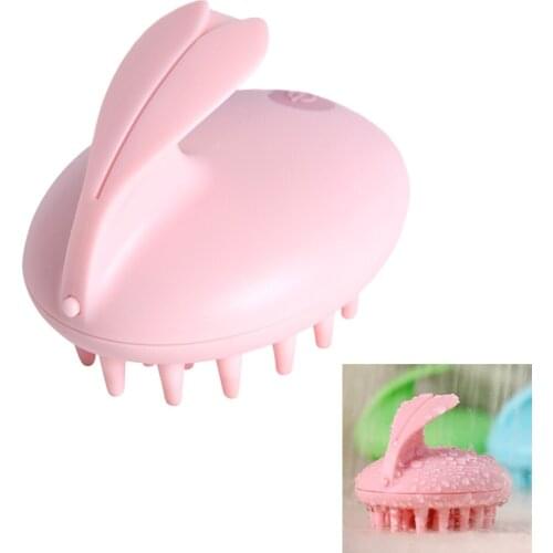 Cute Rabbit Portable Battery Operated Health Electric Massage Comb Hair Growth Massager Promote Blood Circulation Relieve Stress
