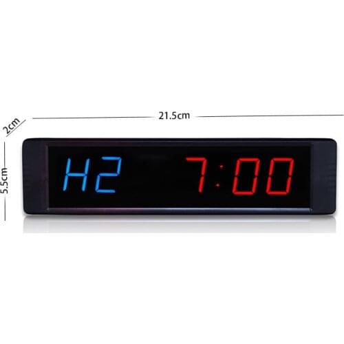 1" Gym training fitness timer clock LED digital crossfit TABATA gym watch timer