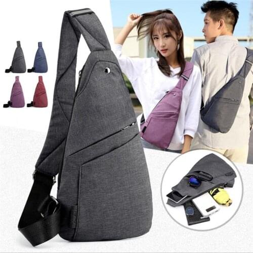 2021 New Anti-Theft Mens Messenger Bags Multi-pocket Sling Shoulder Bags Casual Chest Pack Travel Crossbody Bags Male