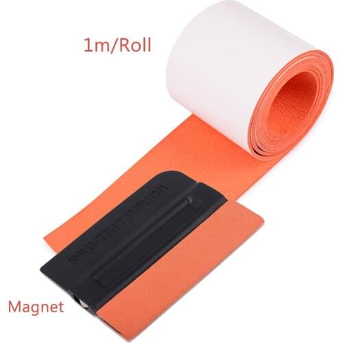 EHDIS Vinyl Wrap Magnet Scraper Suede Felt Squeegee Window Tint Film Sticker Remover Household Wash Cleaner Car Wrapping Tools