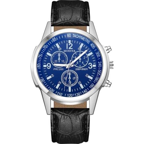 Waknoer Men's Watch With Leather Strap