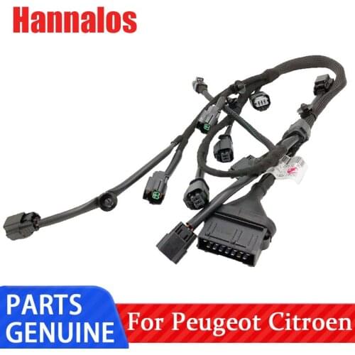 Original brand new engine fuel injector wiring harness fuel injector cable plug for Peugeot 407 607 Citroen C5 C6 3.0