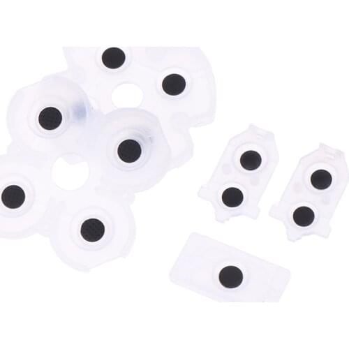 1 set For Sony Playstation 4 PS4 Controller Conductive Silicone Buttons Rubber Pads for Game Replacement Parts