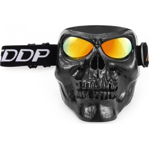 1 Pcs Motorcycle Goggles Unique Skull Head Motocross Glasses Off Road Dirt Bike Protective Gear