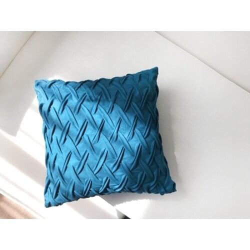 2019 New Arrive Bule Simple Pillow Case Decorative Pillow Cover For Living Room Home Throw Pillowcase 45x45cm
