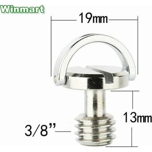 5pcs 3/8" D-ring Iron Slotted bolt camera screws for Camera platform Quick plate