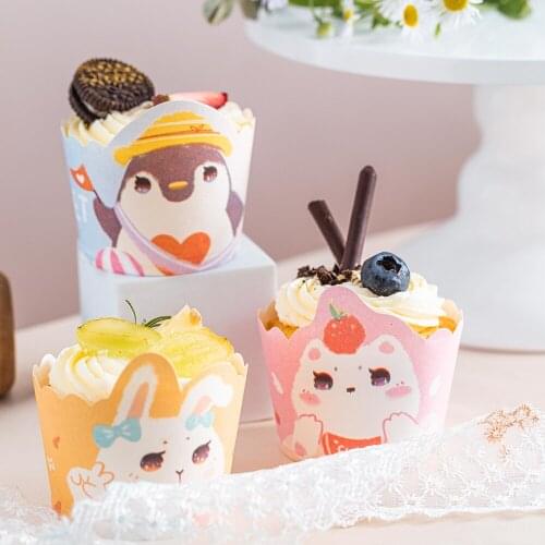 50pcs Muffin Cupcake Paper Cup Oilproof Cupcake Liner Baking Cup Tray Case Wedding Party Caissettes Cupcake Wrapper Paper