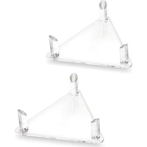 2Pcs Acrylic Ball Stand Holder Transparent Ball Display Stand for Rugby Basketball Football Volleyball Display Stand