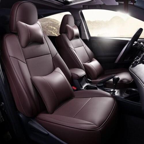 Car Special Seat Cover For Toyota Select rav4 2013 - 2019 yearsWaterproof PU Leather Cushion (2 Front/3 Back ）auto accessories