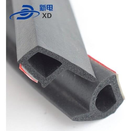 Automotive rubber door bottom weather strip
