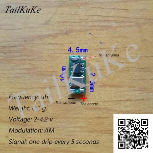 Uhf1045 Wireless Beacon Ultra-small Signal Source Module 0.2g Suitable for Bird and Insect Tracking