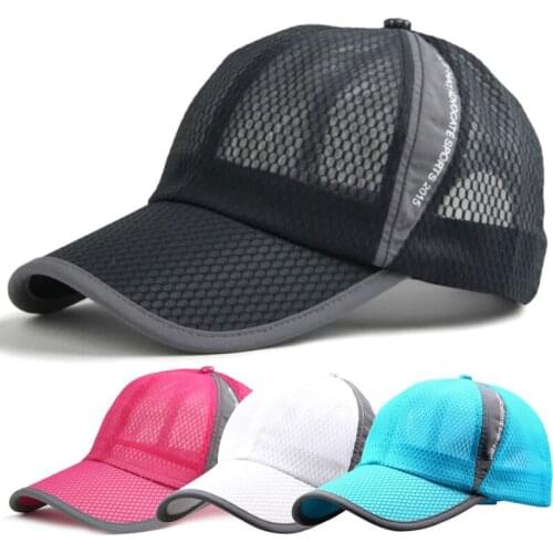 Men/Womens Mesh Baseball Cap Outdoor Fishing Hats Breathable Summer Caps Snapback Hats Hip Hop Trucker Cap Streetwear Dad Hat