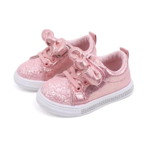 Baby Kids Shoes Girls casual shoes Glitter Toddler Girl Sneakers Soft Bottom casual shoes Kids Shoes Children Girls Bling Shoes