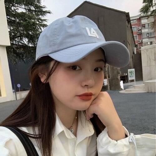 Women casual cotton trend curved peaked visor hat Baseball caps Outdoor ladies female Ins Embroidered Trucker snapback hats