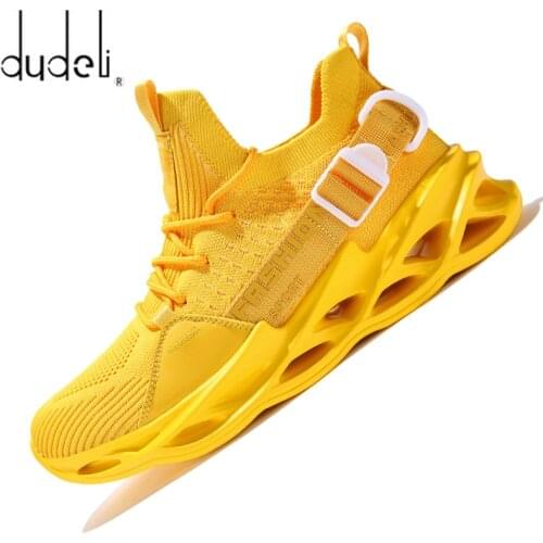 Air Mesh Men Sneakers 2020 New Blade Sole Fashion Shoes Buckle Breathable Sports Sneakers Summer Lightweight Walking Shoes