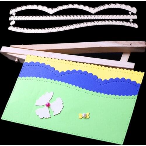 Metal Wave&Lace Cutting Dies Scrapbook Album Embossing Card Decors DIY Craft