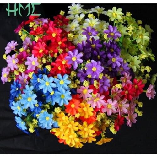 Multicolor Fresh Small Daisy Christmas Decor For Home Artificial Plastic Chrysanthemum DIY Bouquets Accessories Wedding Decor