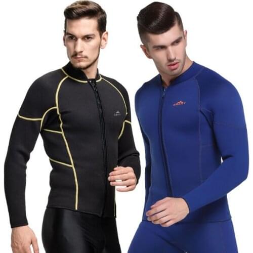 SBART3mm split diving suit mens long sleeve snorkeling suit surf jacket cold diving suit warm winter swimming jellyfish suit