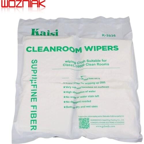 Soft 50Pcs 200Pcs/Bag Cleanroom Wiper Non Dust Cloth Dust Free Paper Phone LCD Repair Tool for Class 1-10000 Clean Rooms Tools