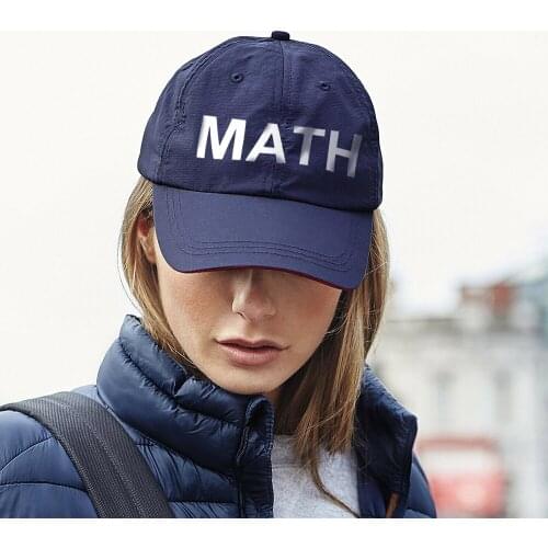 2020 New Letter MATH Cap Casual Outdoor Baseball Caps For Men Women Hats Snapback Caps Hip Hop Adult Sun Hat Fashionable Korean