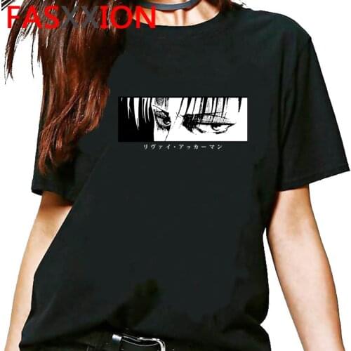 Attack on Titan Shingeki No Kyojin Levi Ackerman t shirt men harajuku white t shirt ulzzang top tees tumblr