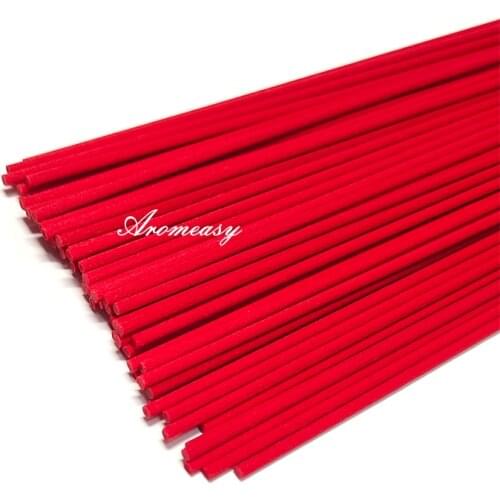 1000/2000pcs 22cmx3mm Red Fiber Sticks Diffuser Aromatherapy Volatile Rod for Home Fragrance Diffuser Home Decoration