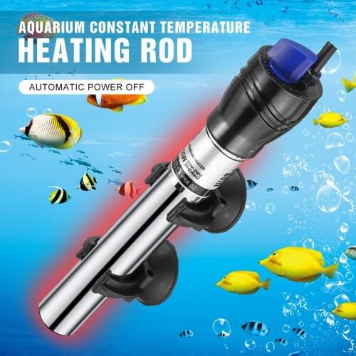 50/100/200/300W Stainless Steel Submersible Water Heater Heating Rod APO for Aquarium Fish Tank Constant Temperature Control
