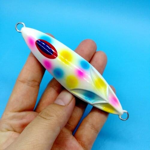 HOOFISH 1PCS/Lot Jigging Metal Jig Fishing lure 150g/200g/250g Luminous Deep Sea Saltwater Ocean Boat Rock Beach Fishing Lure