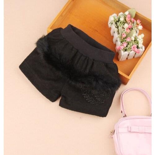 Girls shorts 2019 winter kids clothes children clothing wool blends all-matched casusal shorts girls clothes age 2-16Y