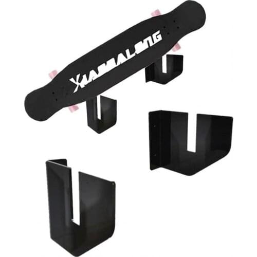 1 Set Stable Skateboard Wall Rack Lightweight Acrylic Wall-Mounted Skateboard Holder for Skateboard Shop
