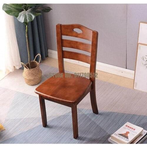 All solid wood chair simple dining chair household stool backrest desk chair backrest makeup chair wooden chair restaurant hotel