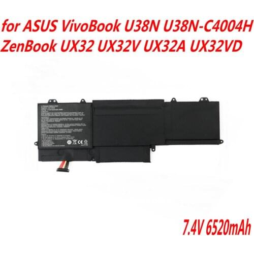High Quality 7.4V 6520mAh C23-UX32 Laptop Battery For ASUS VivoBook U38N U38N-C4004H ZenBook UX32 UX32V UX32A UX32VD
