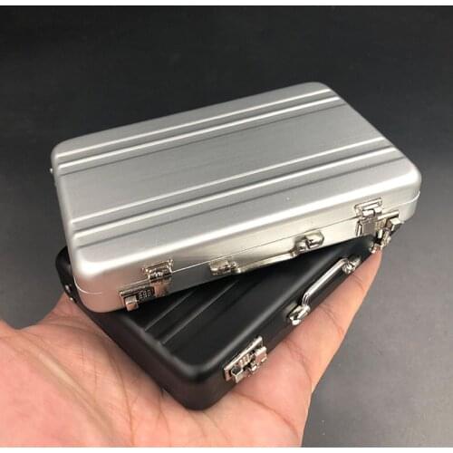 1/6 Scale Silver and Black Suitcase Weapon Storage Box Models Scene Accessories for 12''Action Figures Bodies