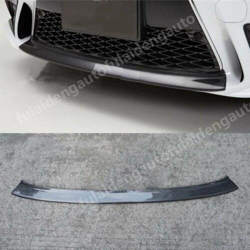 For LEXUS IS200t IS250 IS300 2013-2016 carbon fiber Front bumper protection lip trim strips Decor cover Car Accessories