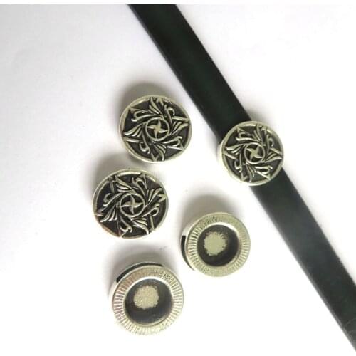 10 Pcs Antique 5mm Flat Leather Findings 5x2mm Windmill Flat Leather Slider Bracelets & Bangles Jewelry Findings