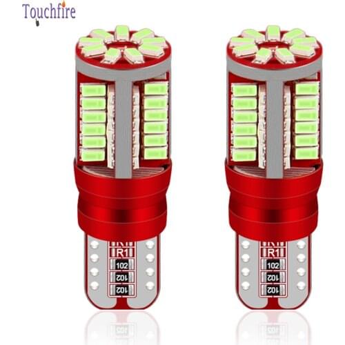 100pcs T10 W5W 194 168 3014 57smd Car Blub Auto Parking Reading Interior Dome Light Blue White Red 12V Wholesale Car Styling