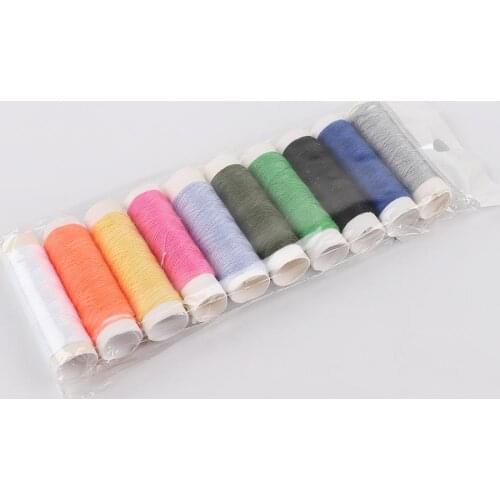 12 Pcs/set Polyester Durable sewing Knitting Thread Reel for Hand Stitching Machine Sewing Thread