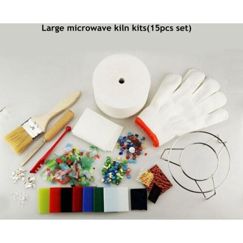 15pcs/Set Professional Extra Large Microwave Kiln Kit For DIY Jewelry Glass Fusing