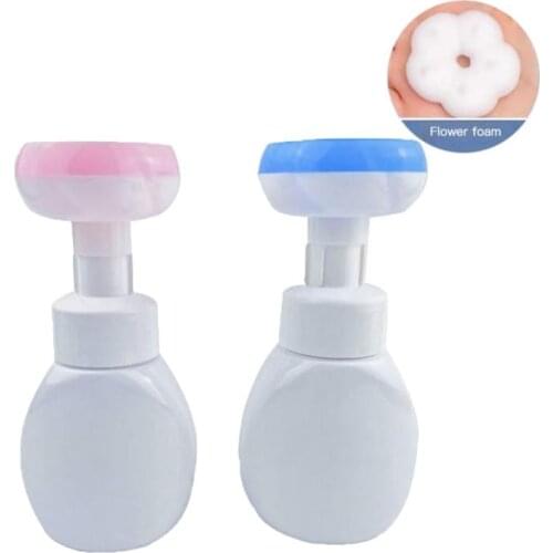 250ml flower stamp soap dispenser Liquid Soap Dispenser soap foam flower Empty Plastic Bottle Shower Gel Foam Pump Bottle