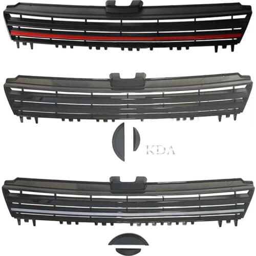 Auto Replacement Front Bumper Grille Racing Grill Cover For VW Golf MK7 2013 2014 2015 2016 2017
