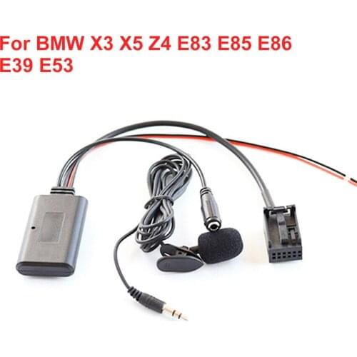 Car Bluetooth 5.0 Audio Cable Adapter MIC For BMW X3 X5 Z4 E83 E85 E86 E39 E53