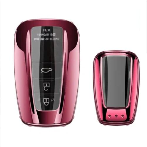 Car Key Case Cover Protector Protection Accessories For Toyota CHR Corolla RAV4 Avalon Land Cruiser Prado Prius 2018 2019