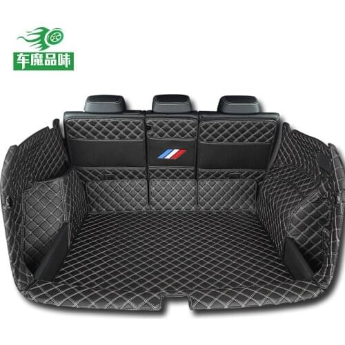 For Skoda Kodiaq 5 seats 2019 2020 High-quality leather Full-enclosed 3D car trunk mat modified boot mat