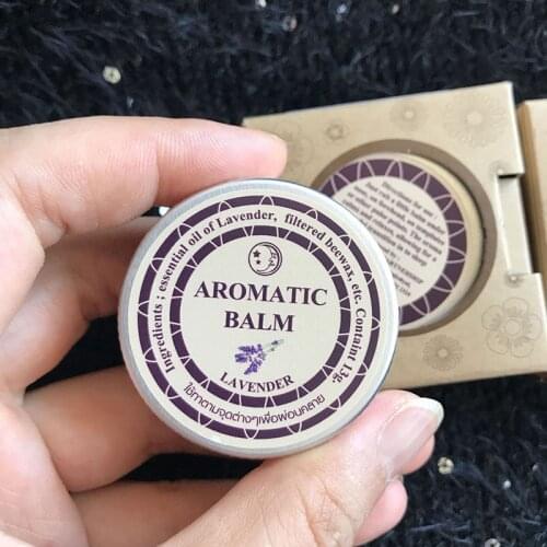Lavender Aromatic Balm Help Sleep Soothing Cream Essential Oil Insomnia Care MH88