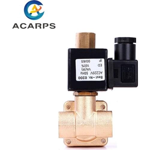 3/8" Pilot Operated High Pressure Normally Open Brass Solenoid Valve 220V Pilot Operated Solenoid Valve
